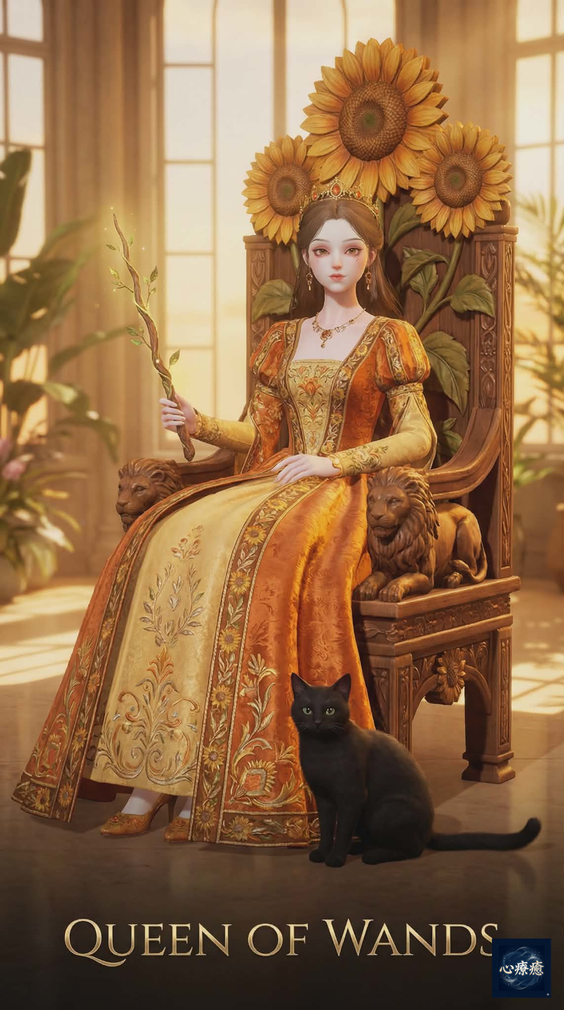 權杖 皇后 (Wands Queen)