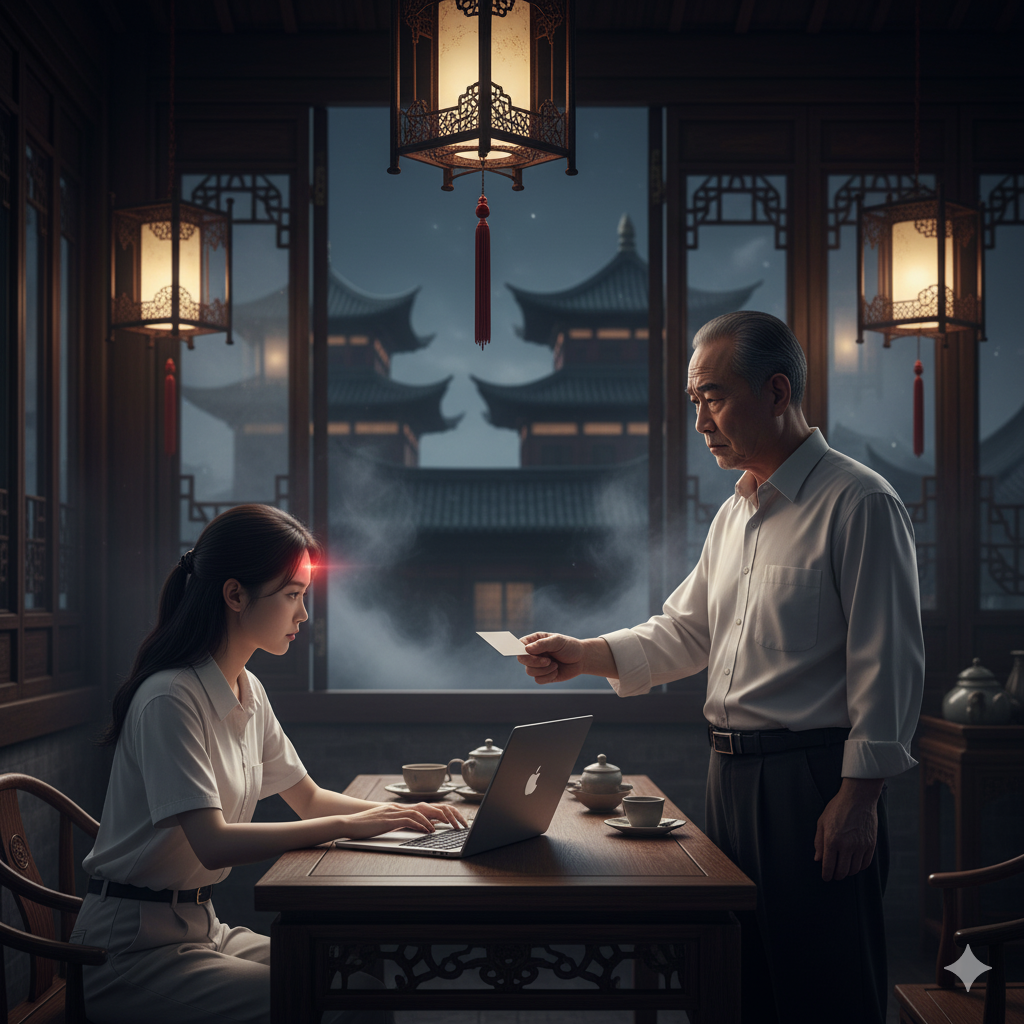 A mysterious fortune teller in Jinli, a key part of these Chengdu strange tales.