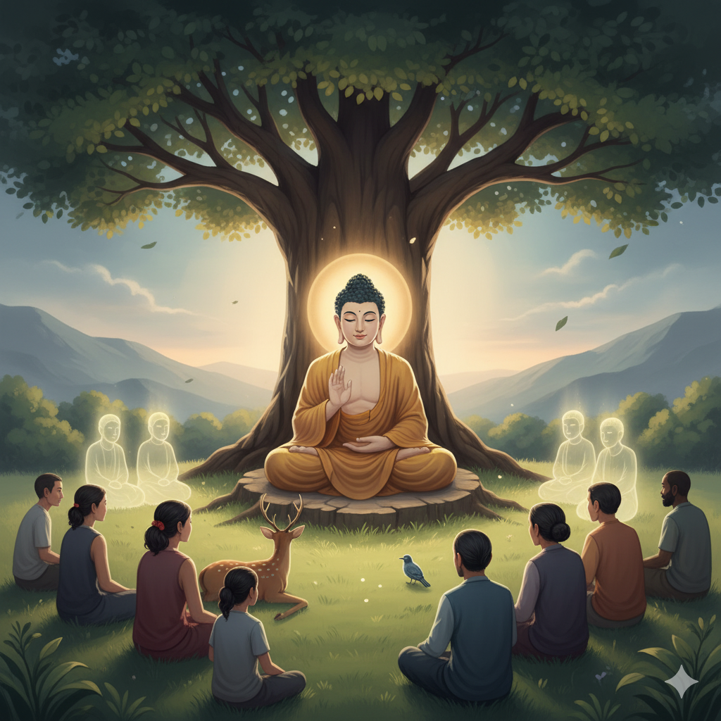 Symbolic image of The Buddha's Recommendation: The Metta Sutta