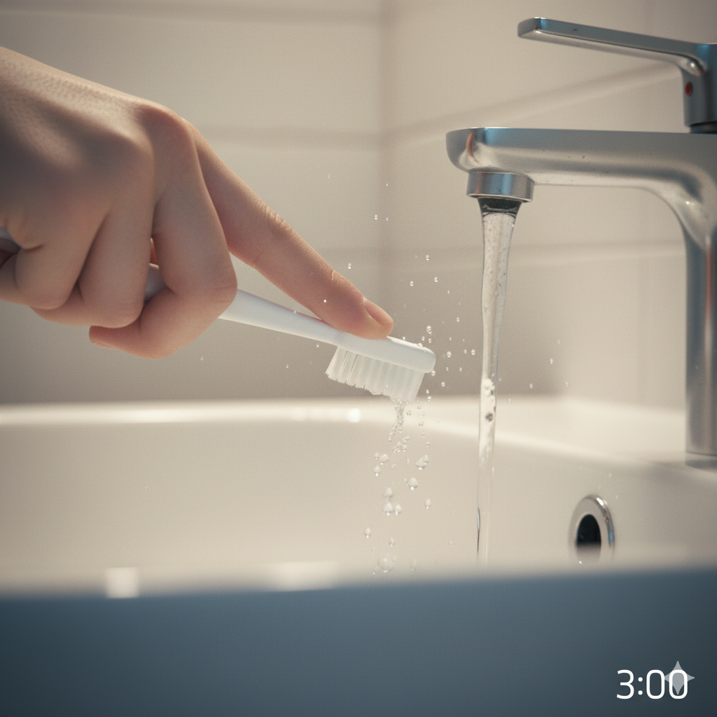 Brushing teeth mindfully