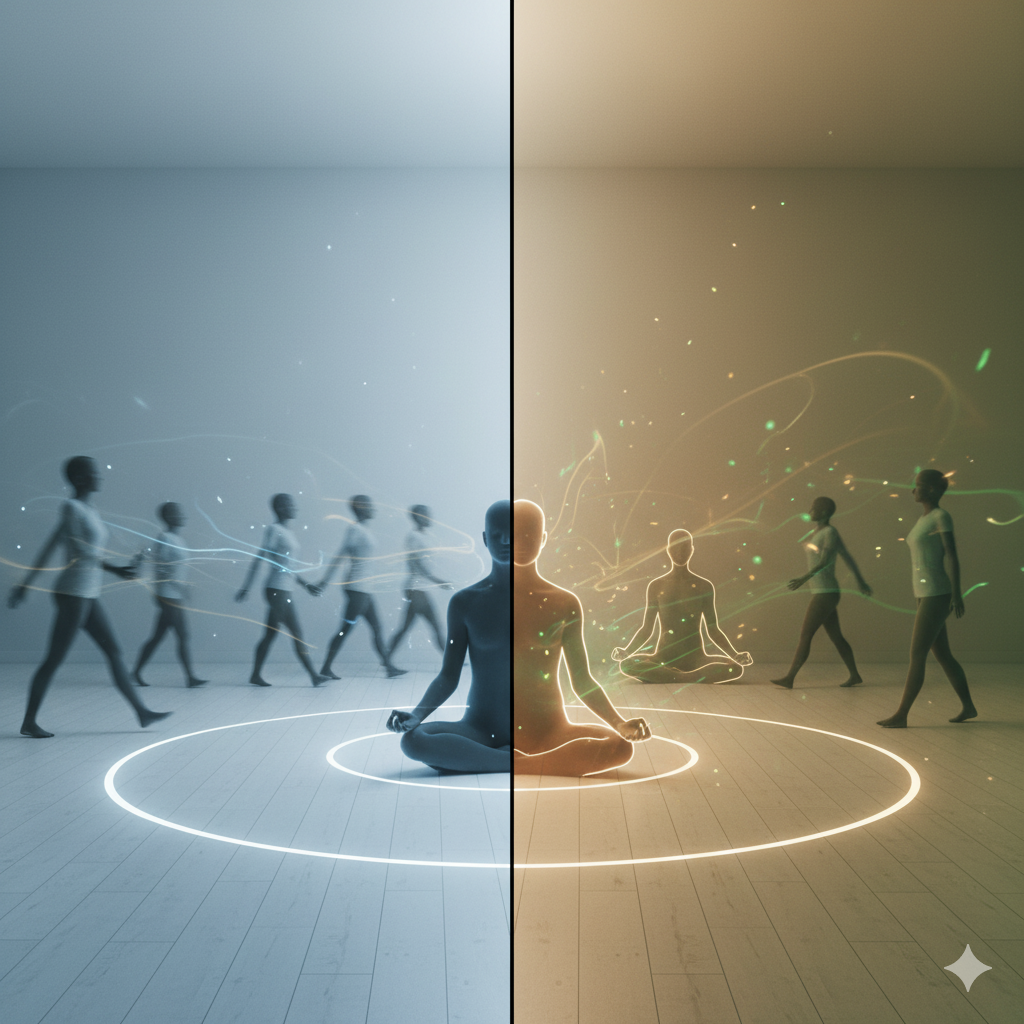 動與靜的對比