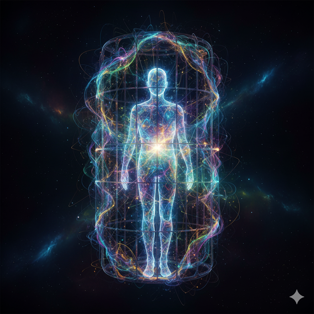 Symbolic image of the Prison of the Fourth Body's Illusion