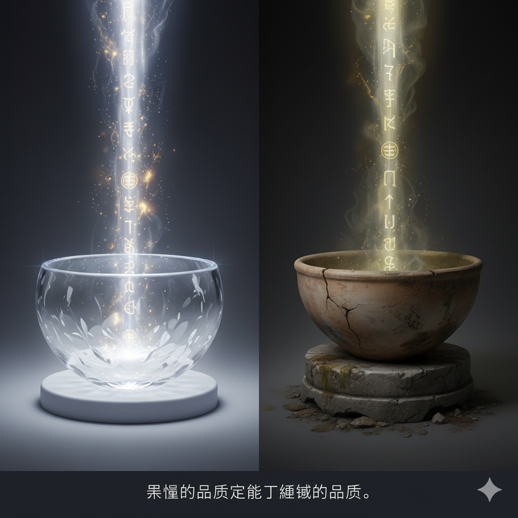 Comparison art of psychic vessel quality