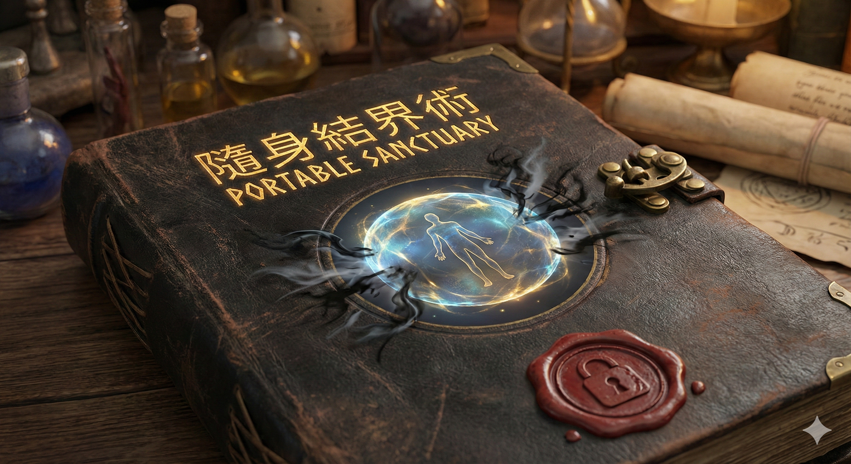隨身結界術 Portable Sanctuary Grimoire 能量防護手冊封面
